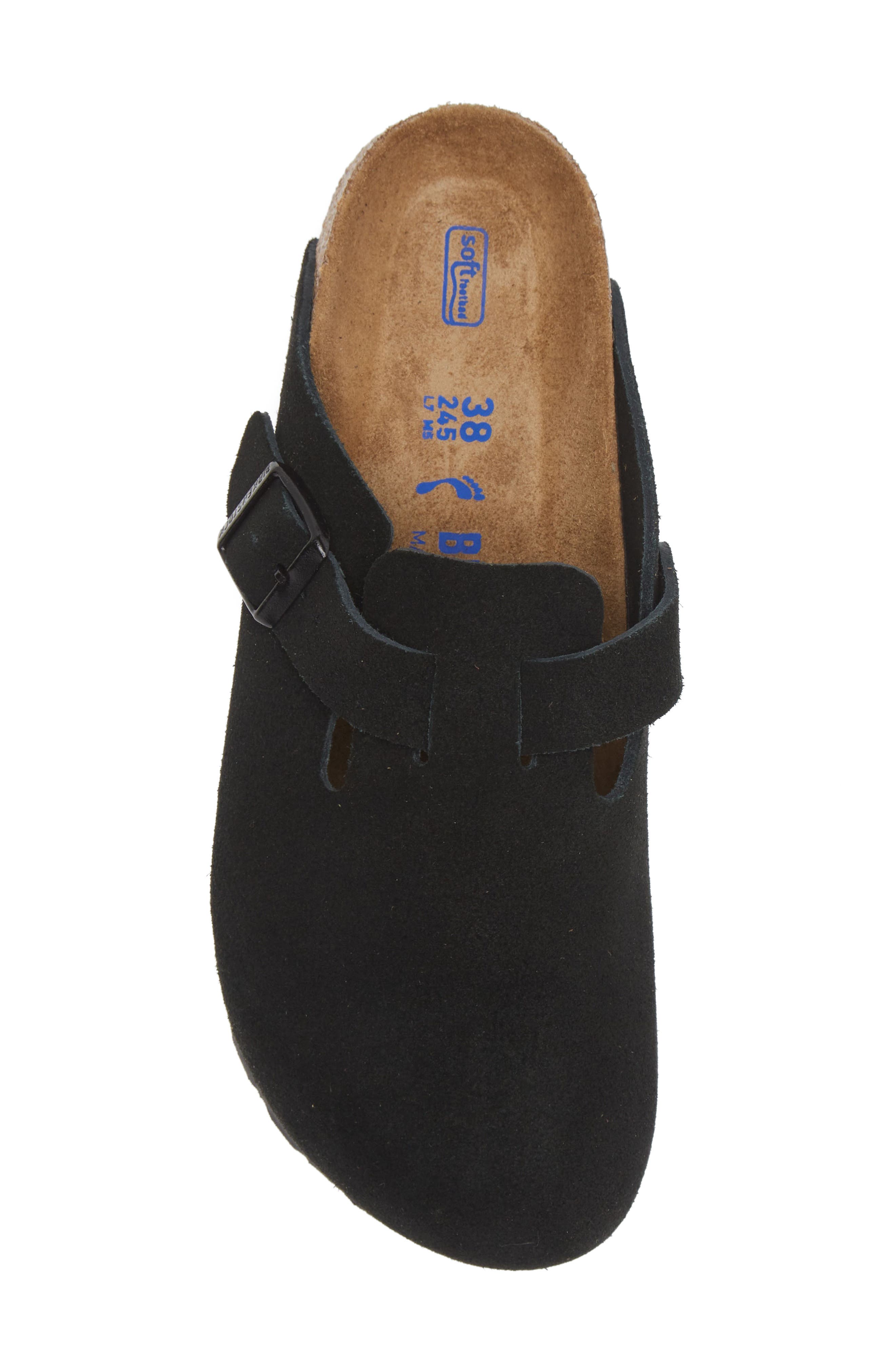 Birkenstock Boston Soft Footbed Clog, Alternate, color, Black