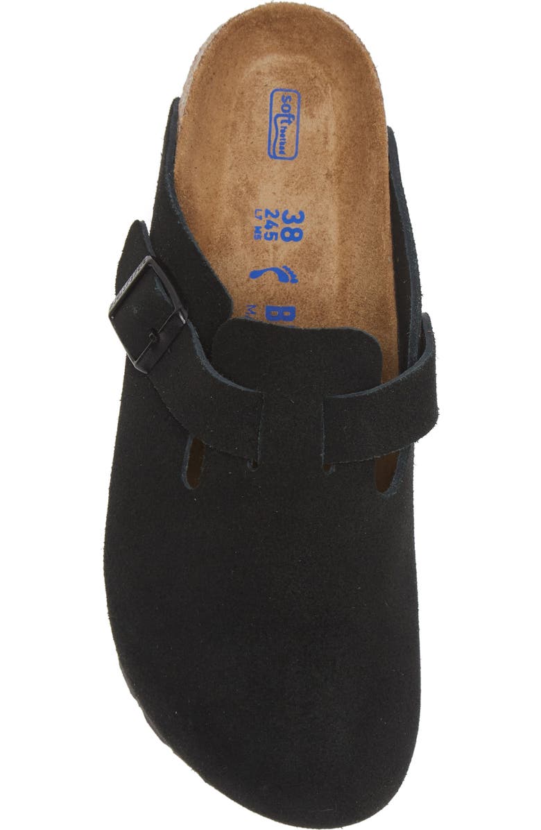 Birkenstock Boston Soft Footbed Clog, Alternate, color, Black