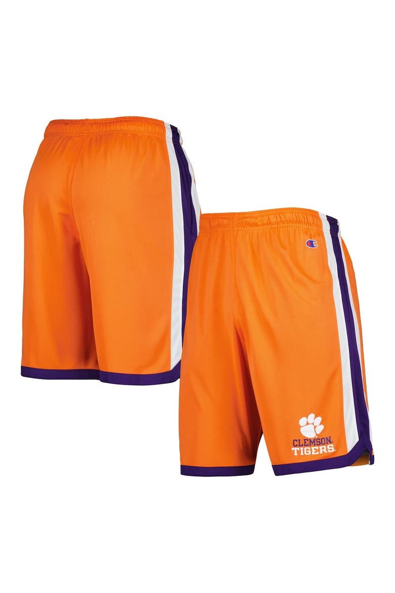 Men's Champion Orange Clemson Tigers Basketball Shorts, Main, color, Orange