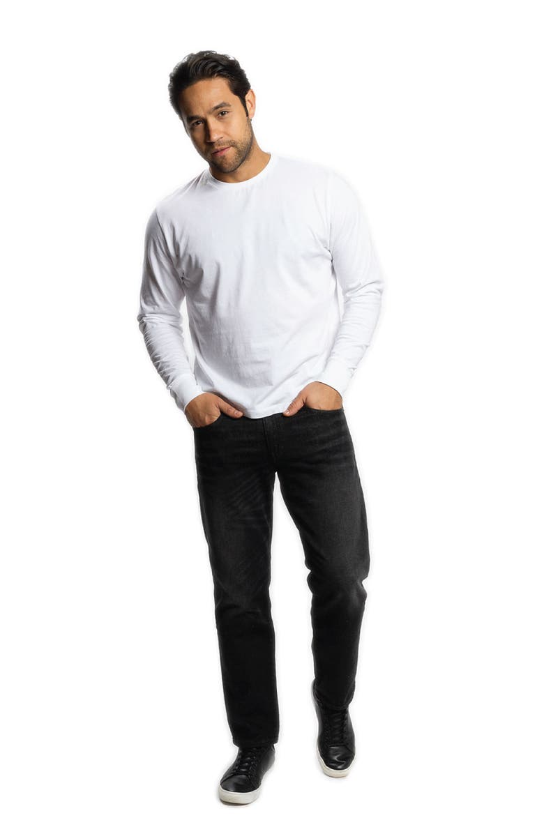 Peter Manning Johnny Stretch Jeans Standard Fit, Alternate, color, Black