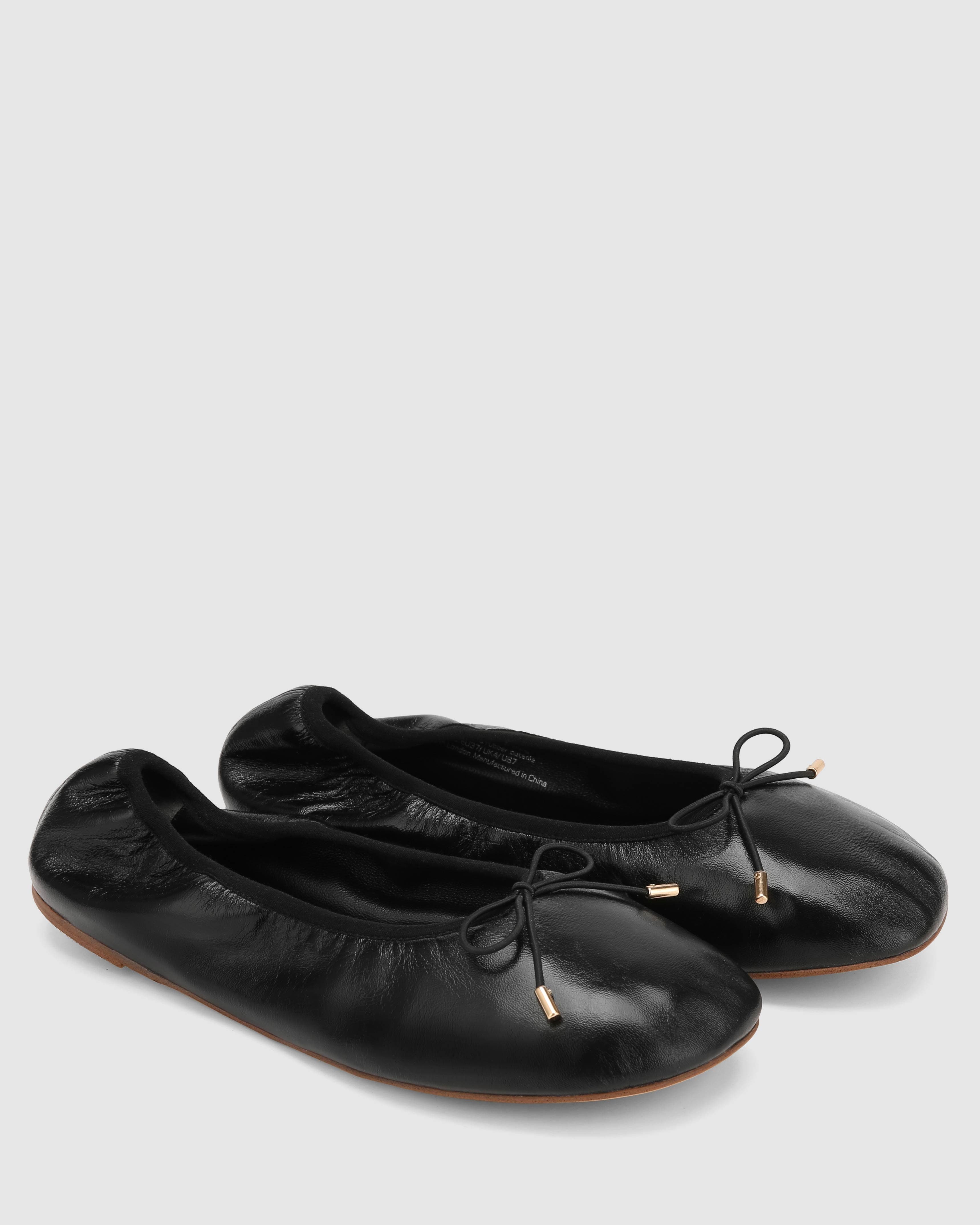 Naked Wolfe Scrunch Flats, Alternate, color, Black
