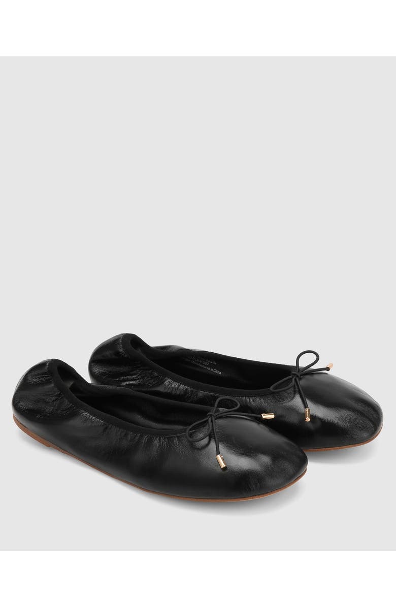 Naked Wolfe Scrunch Flats, Alternate, color, Black