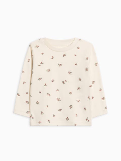 Organic Cotton Turk Long Sleeve Crew (Toddler & Liitle Kids)