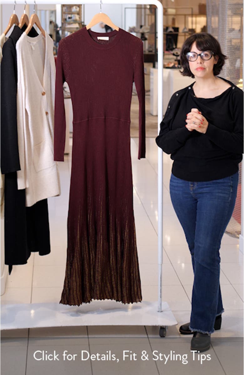 Mila Long Sleeve Sweater Dress, sales video thumbnail