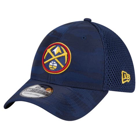 Men's New Era  Navy Denver Nuggets Subtle Camo 39THIRTY Flex Hat