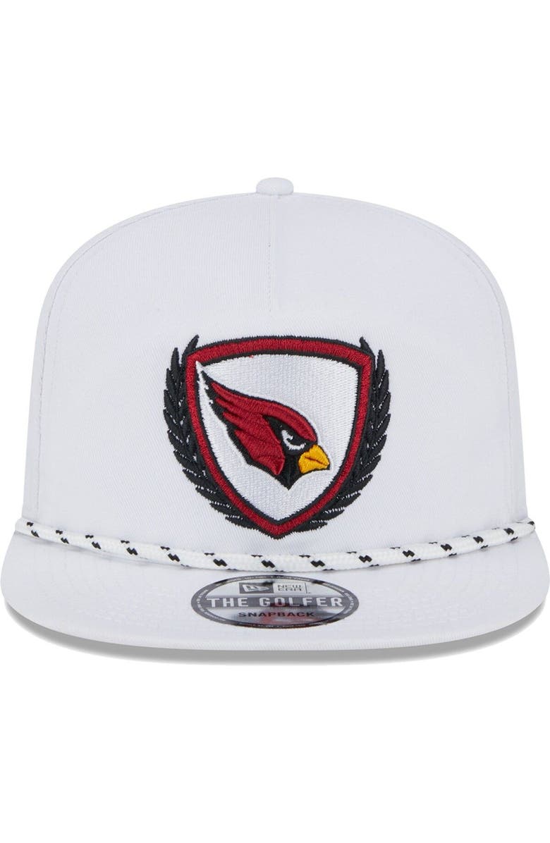 New Era Men's New Era White Arizona Cardinals Tee Golfer 9FIFTY Snapback Hat, Alternate, color, 
