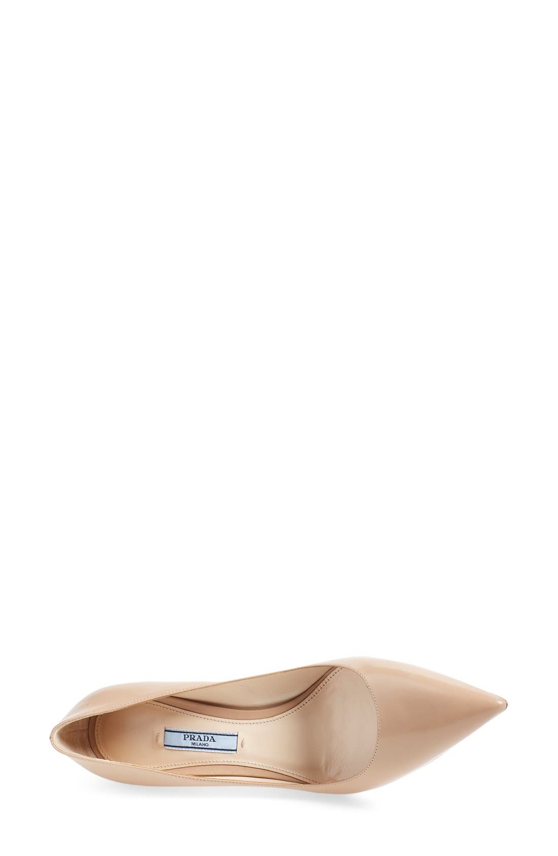 'Donna' Pointy Toe Pump, Alternate, color, BEIGE LEATHER