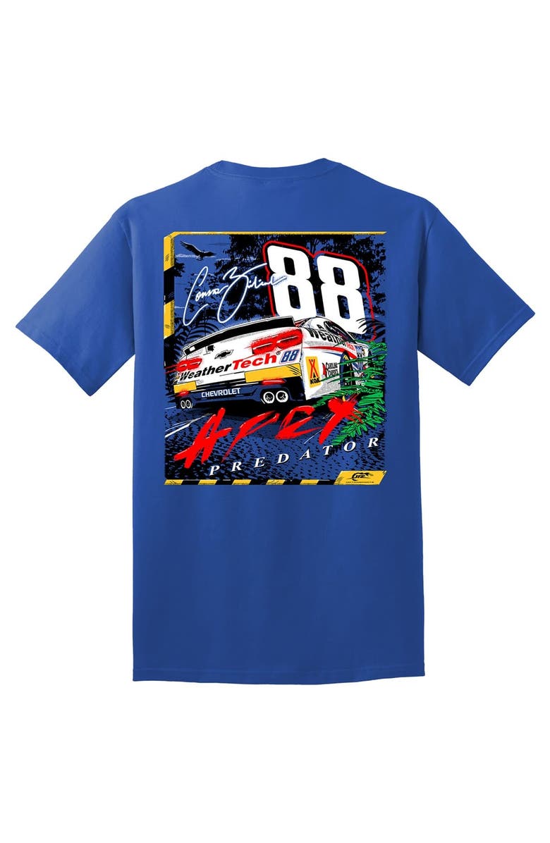 JR MOTORSPORTS OFFICIAL TEAM APPAREL Men's JR Motorsports Official Team Apparel Royal Connor Zilisch WeatherTech Car T-Shirt, Alternate, color, Royal