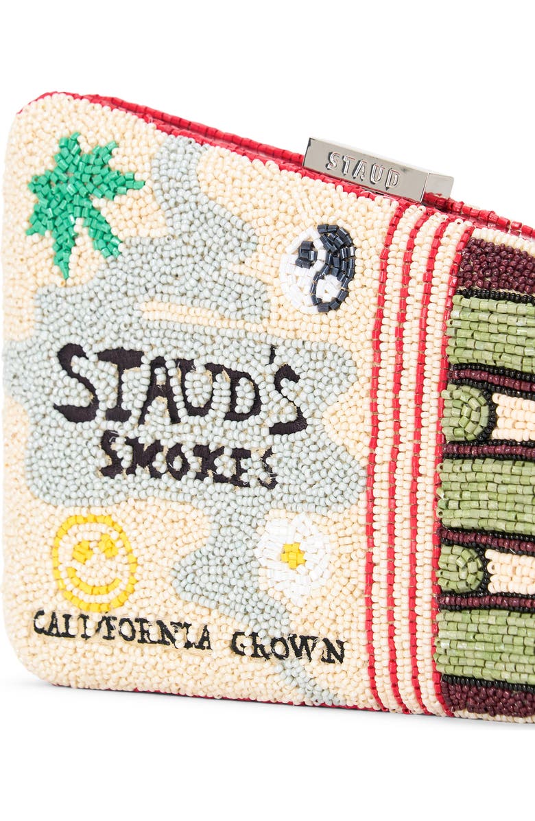 STAUD Carmella Beaded Clutch, Alternate, color, California Grown