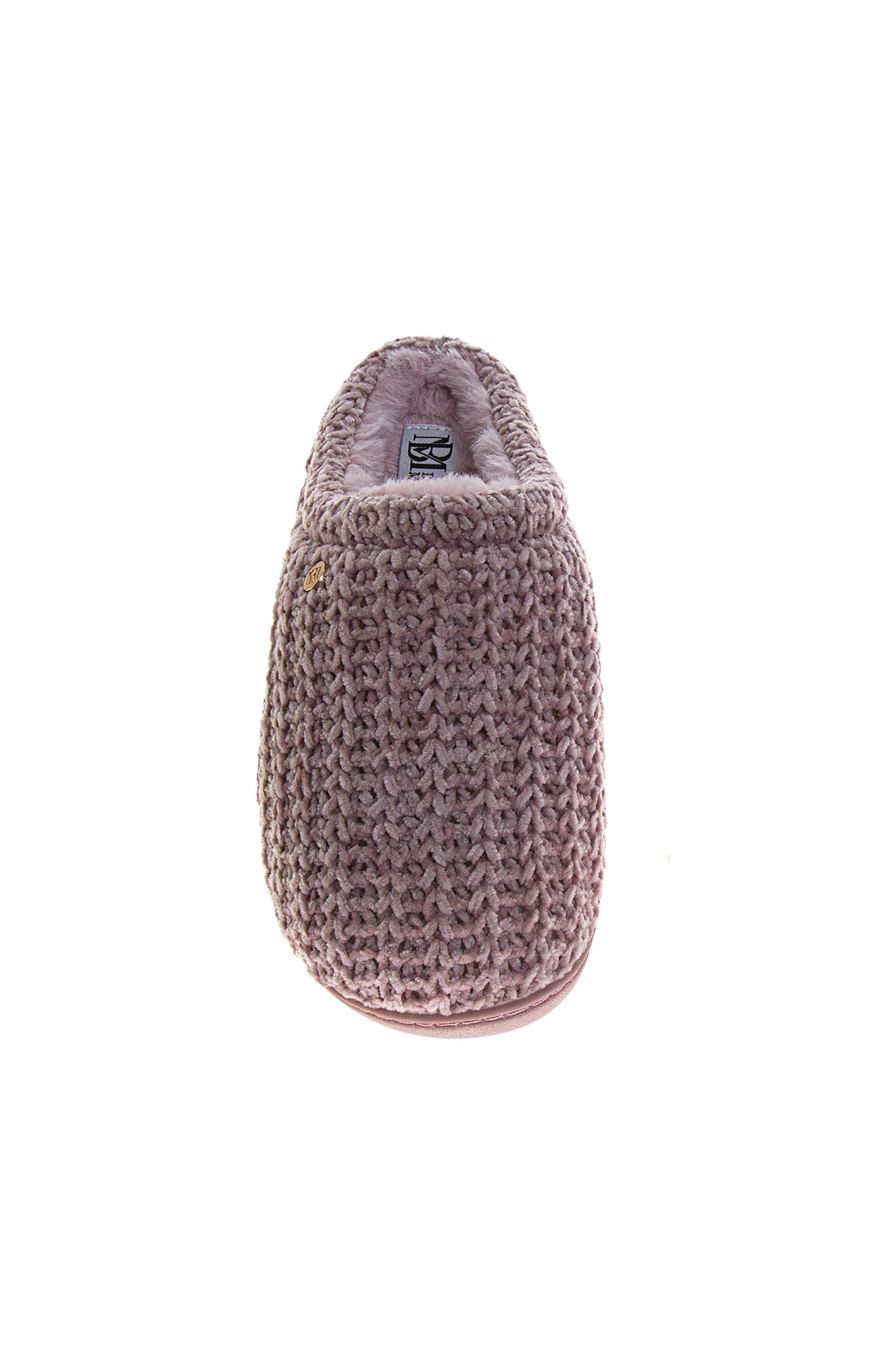 Womens Sparkling Ribbon Slippers, Alternate, color, PINK