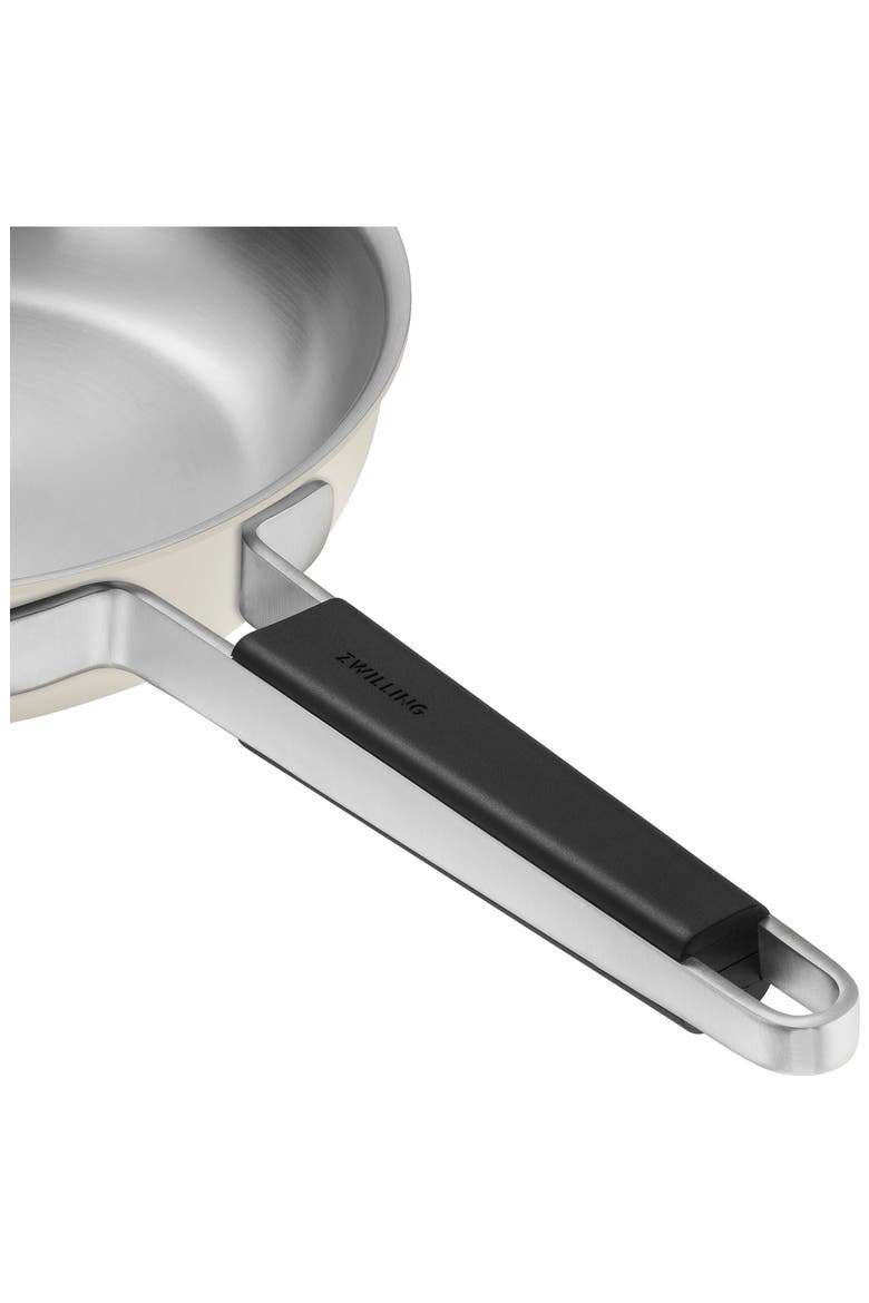 Pure 9.5-Inch Stainless Steel Green Sauté Pan, Alternate, color, IVORY WHITE
