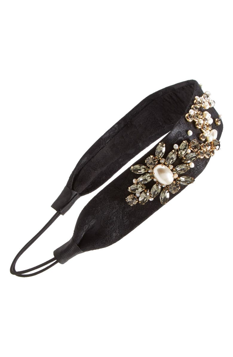 Tasha 'Pearls' Head Wrap, Main, color, 