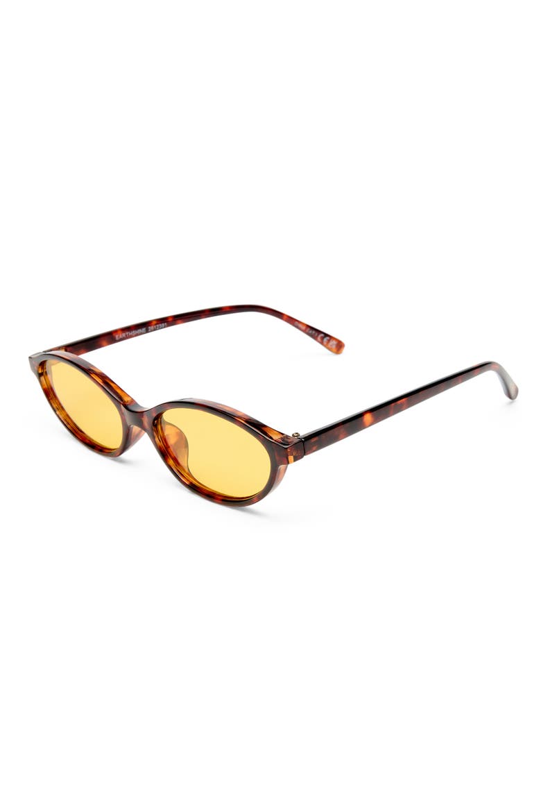 Earthshine 54mm Oval Sunglasses, Alternate, color, AMBER TORT