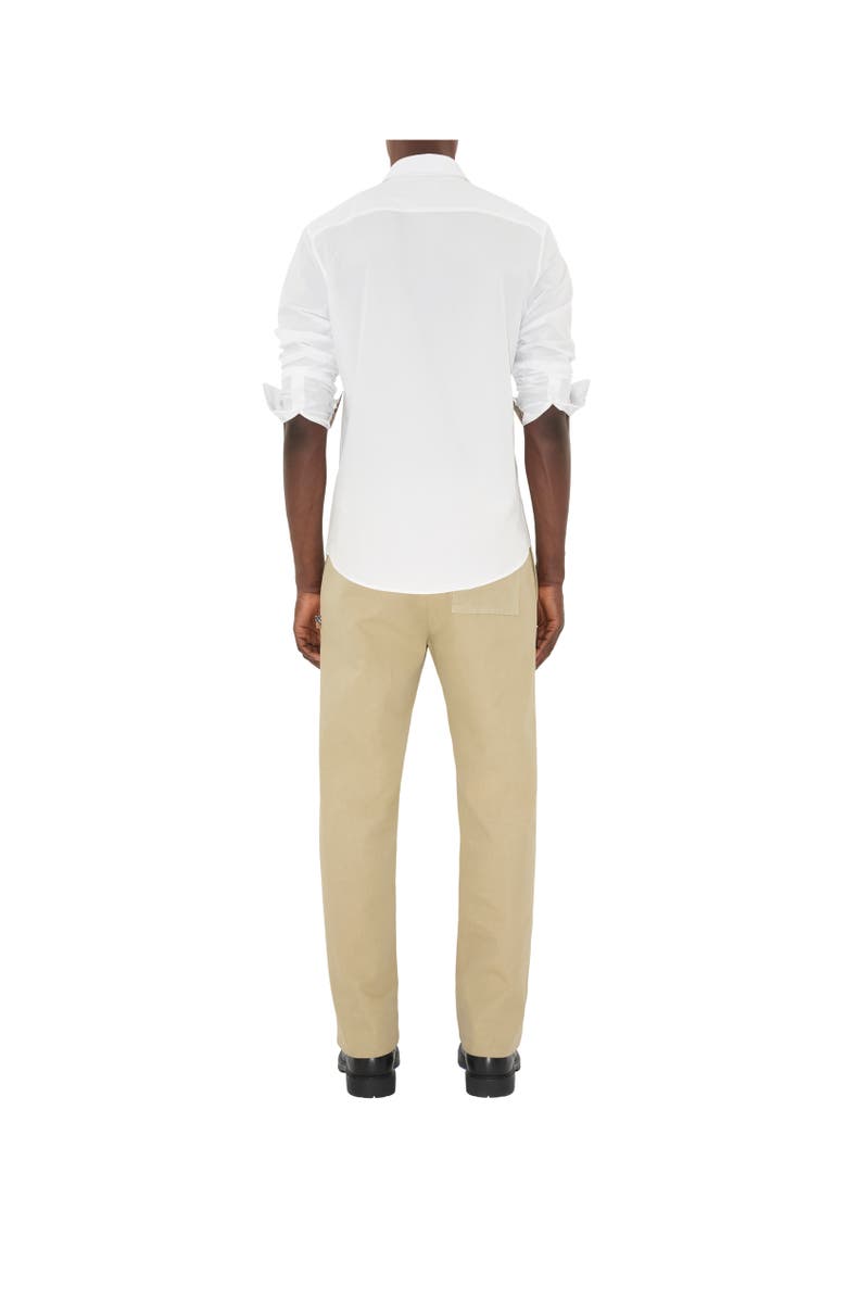 Burberry Cotton Poplin Shirt, Alternate, color, White