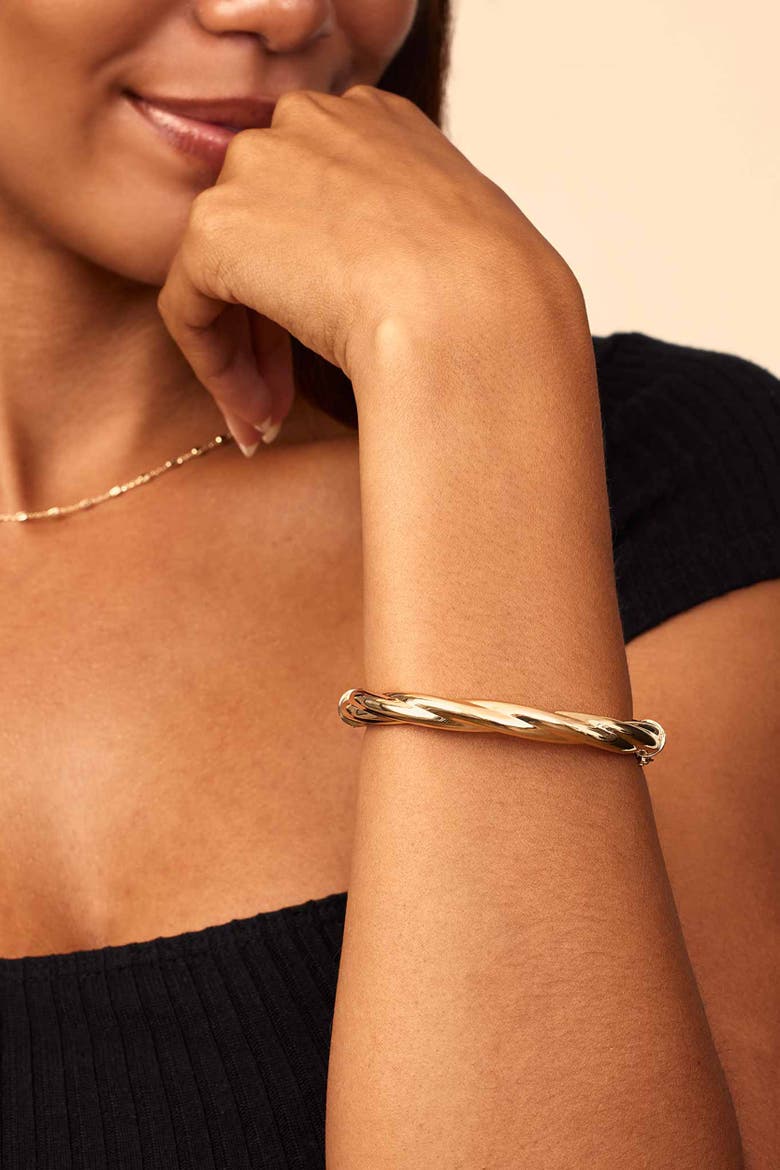 14K Gold Arm Candy Bangle, Alternate, color, Yellow Gold