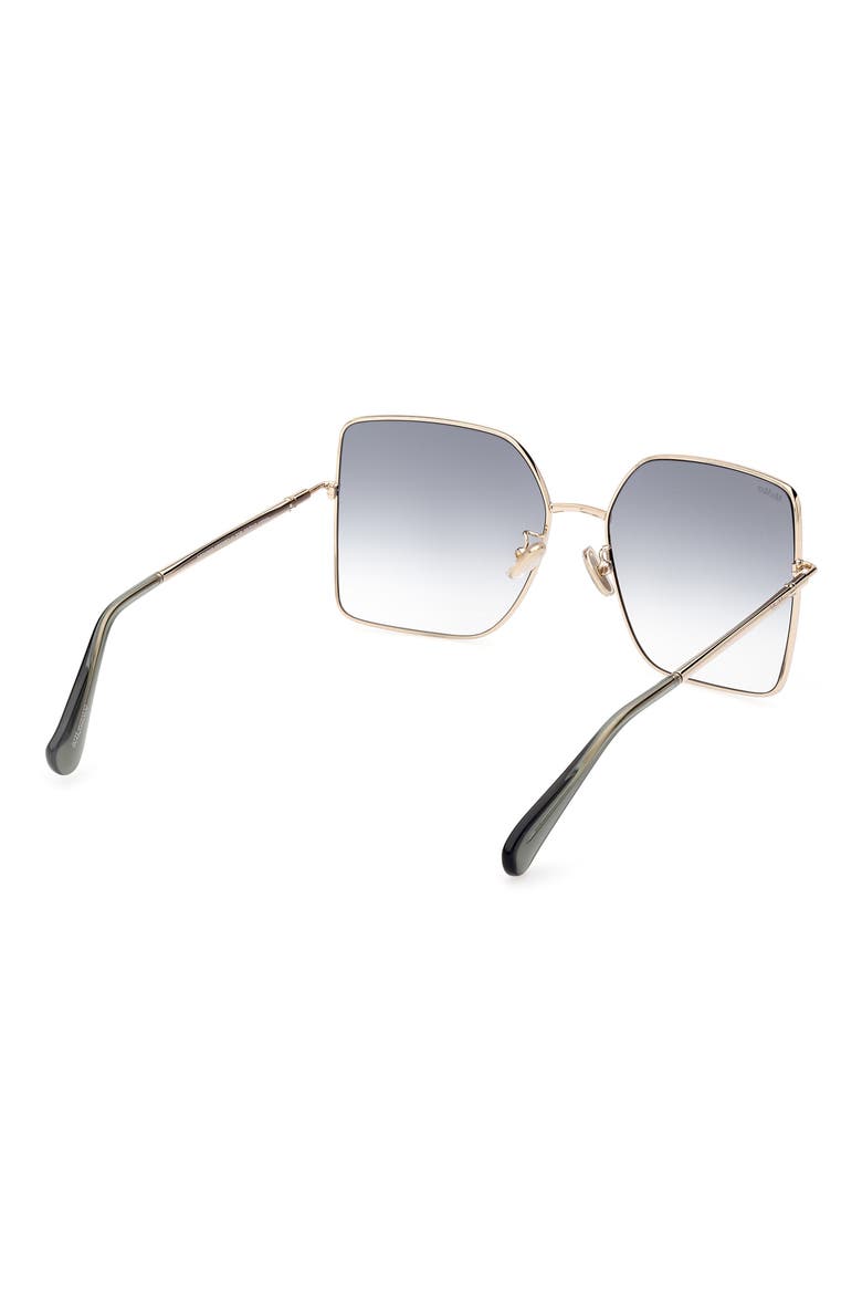 59mm Gradient Butterfly Sunglasses, Alternate, color, GOLD / GRADIENT GREEN
