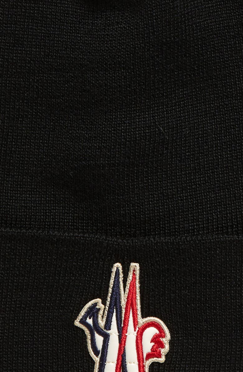 Moncler Grenoble Grenoble Logo Wool Beanie, Alternate, color, 