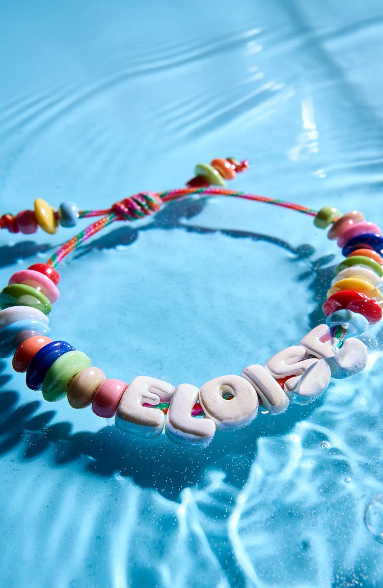 BaubleBar Make Waves Custom Beaded Bracelet, Alternate, color, White Multi