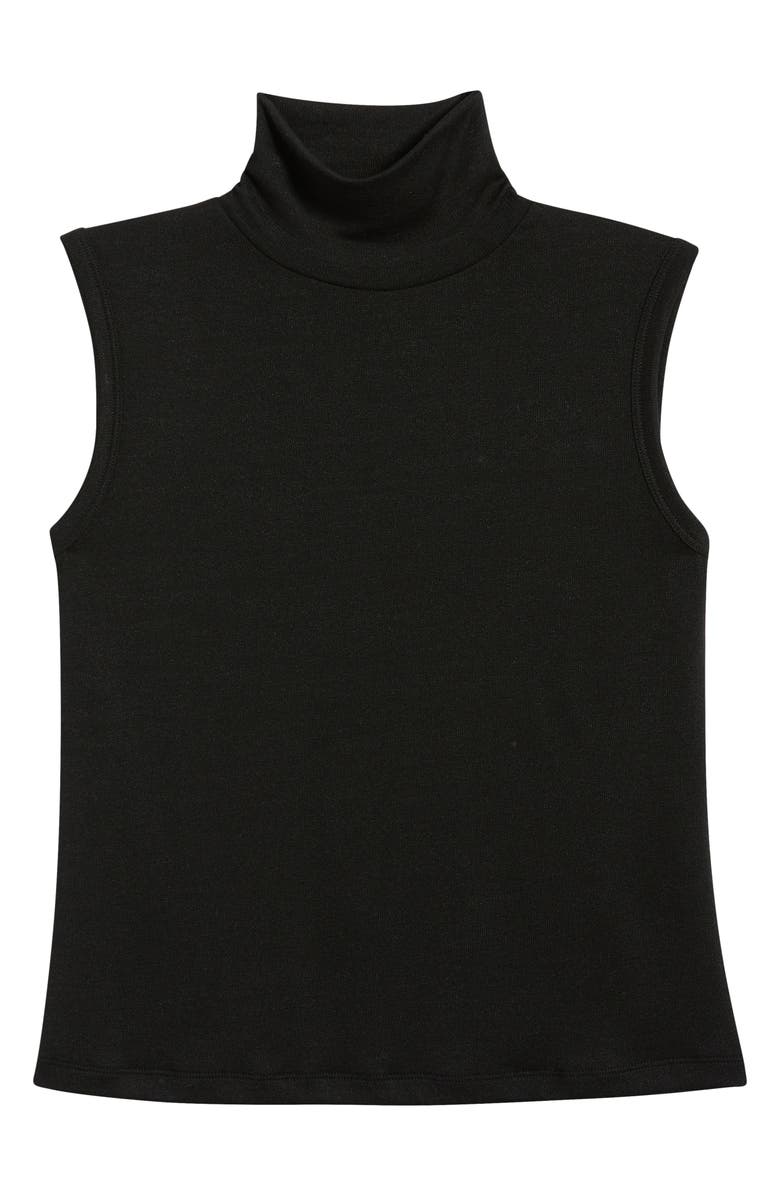 rag & bone Sleeveless Turtleneck Knit Top, Alternate, color, Black