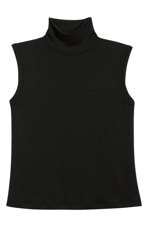 Rag & Bone Sleeveless Turtleneck Knit Top In Black