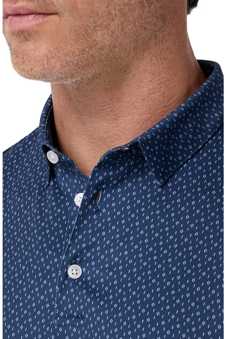 Versa Trim Fit Print Performance Golf Polo, Alternate, color, MIDNIGHT NAVY DOBBY DOT