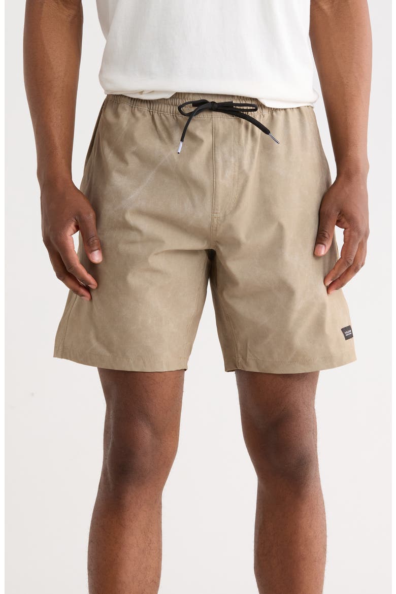 Tie Town Pull-On Shorts, Main, color, KHAKI