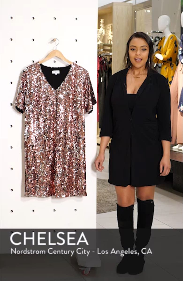 for J.Crew Sequin Shift Dress, sales video thumbnail