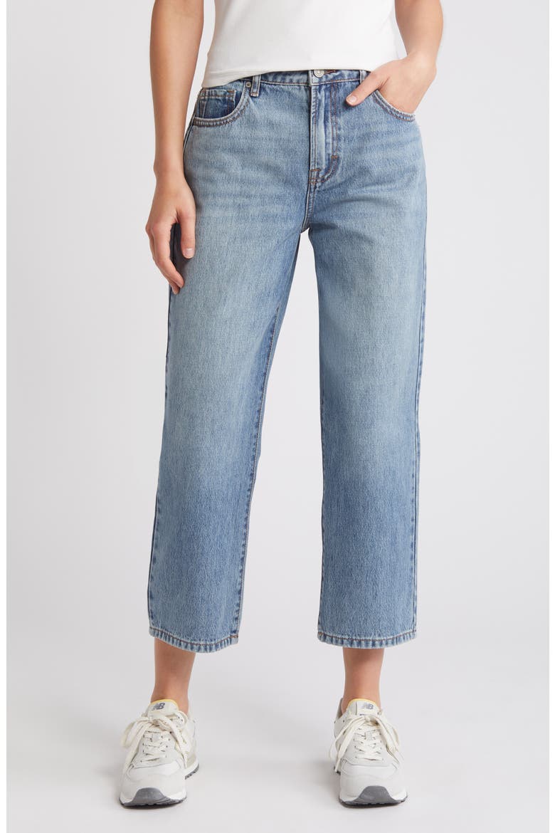 Classic Straight Leg Jeans, Main, color, MEDIUM WASH