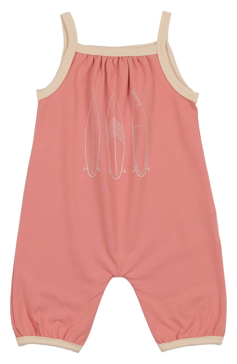 Manière Kids' Island Tank Romper, Main, color, Salmon