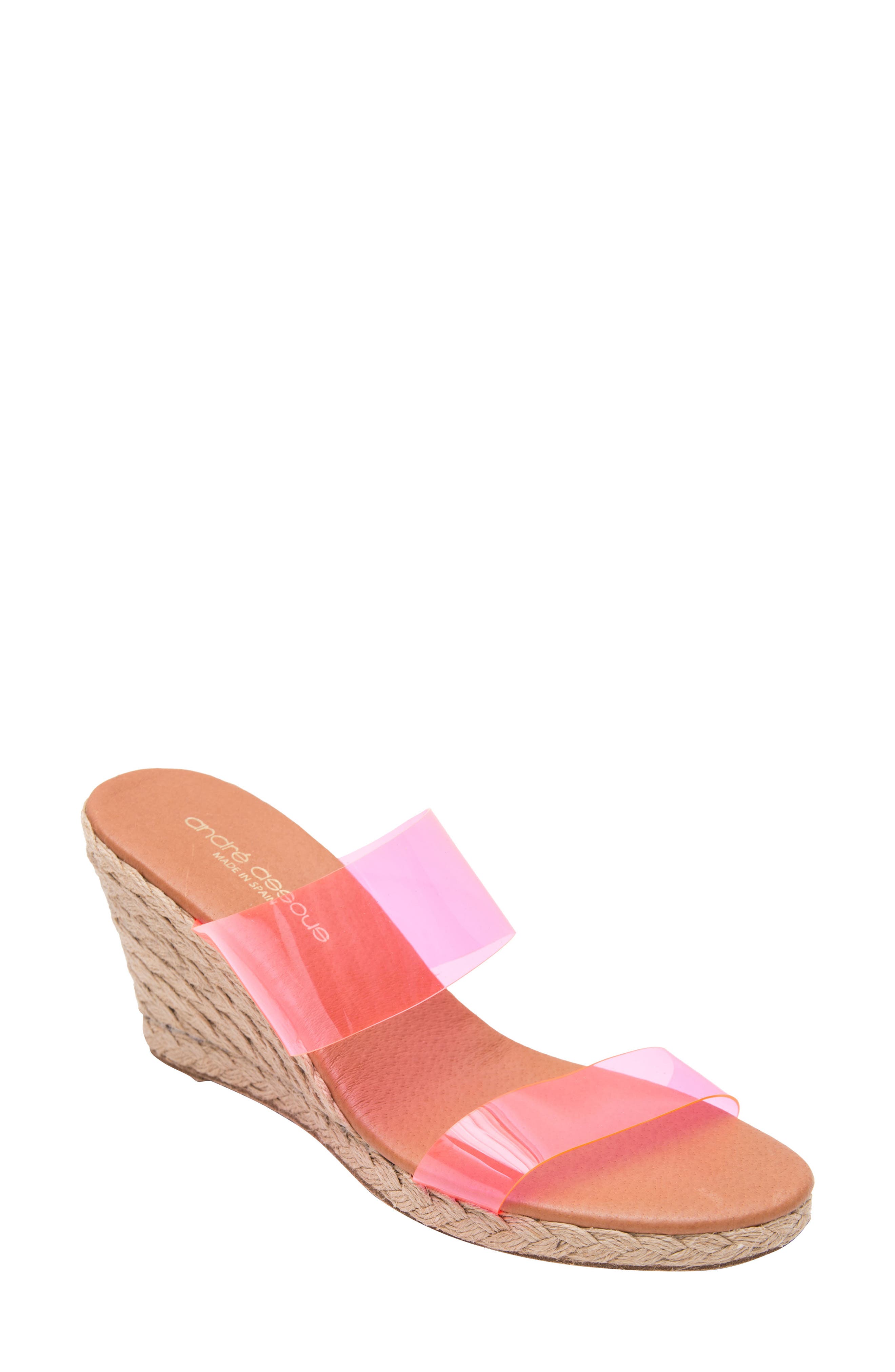 Anfisa Espadrille Wedge, Main, color, ANFISA FAUX LEATHER