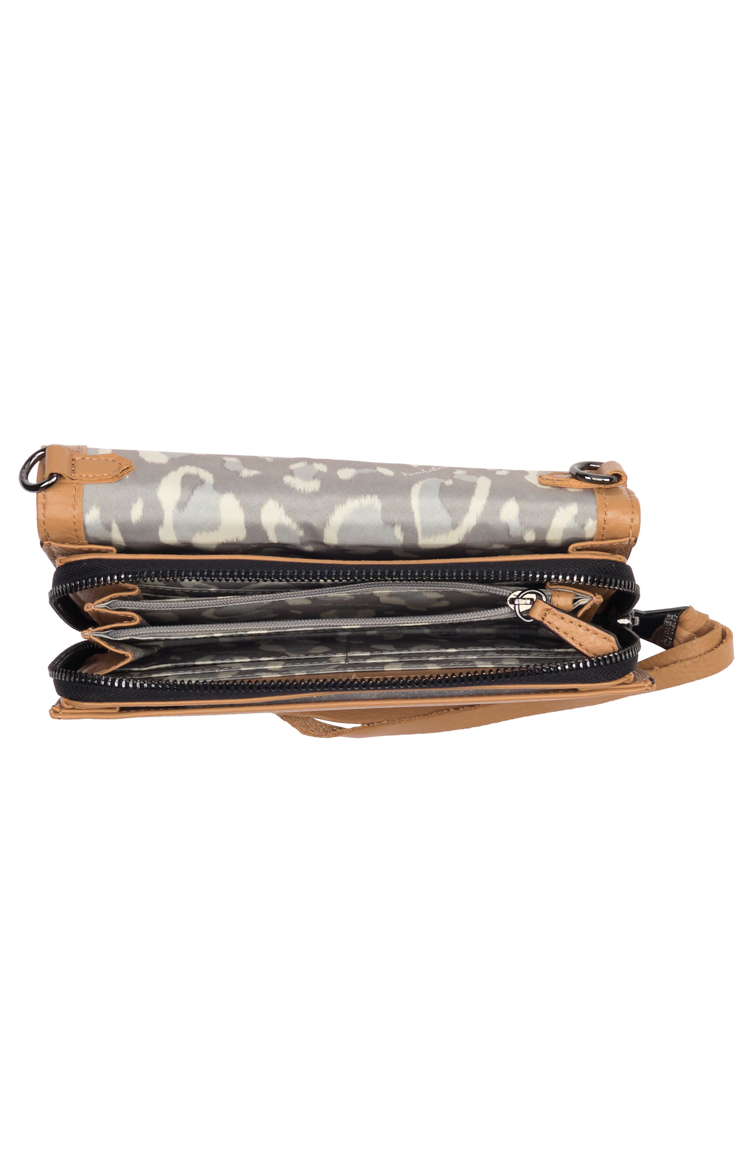 Delancey Leather Chain Wallet Crossbody, Alternate, color, VACHETTA