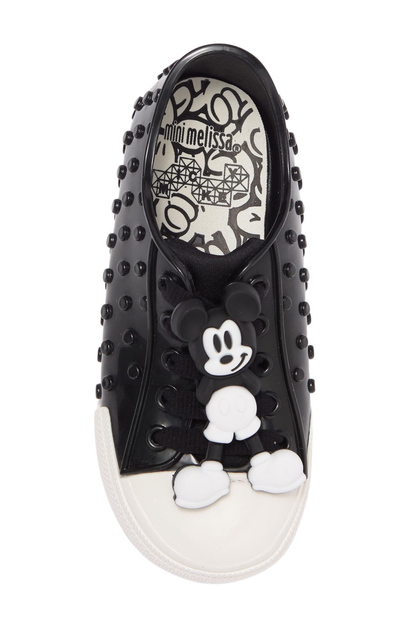 Mini Melissa Polibolha Disney's Mickey Mouse Sneaker, Alternate, color, 