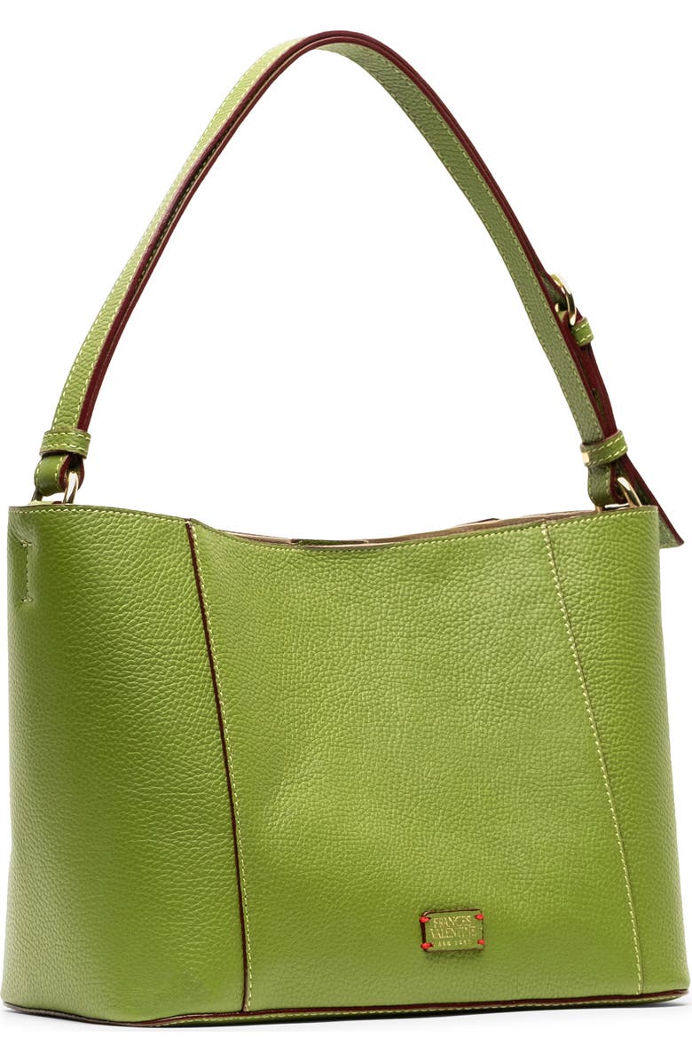 Frances Valentine June Tumbled Leather Hobo Bag, Alternate, color, Fern