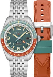SPINNAKER Fleuss GMT Automatic Bracelet Watch, 43mm