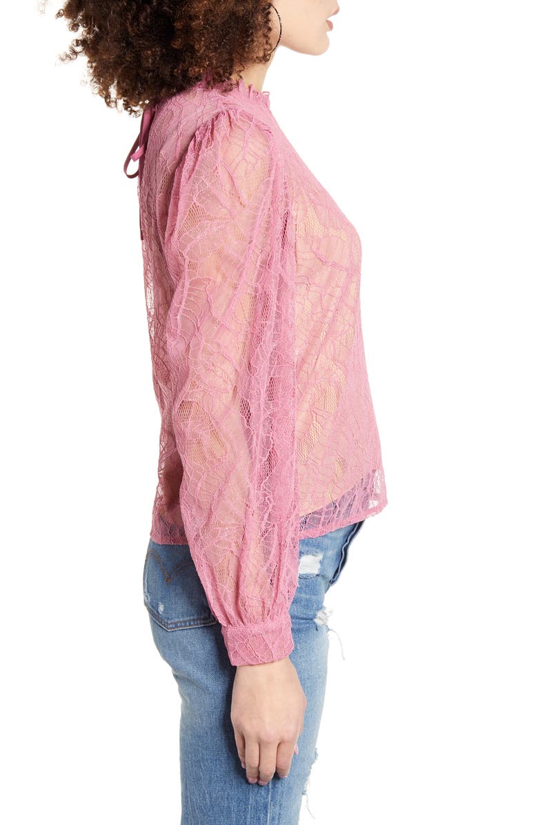 WAYF Wesley Lace Blouse, Alternate, color, 