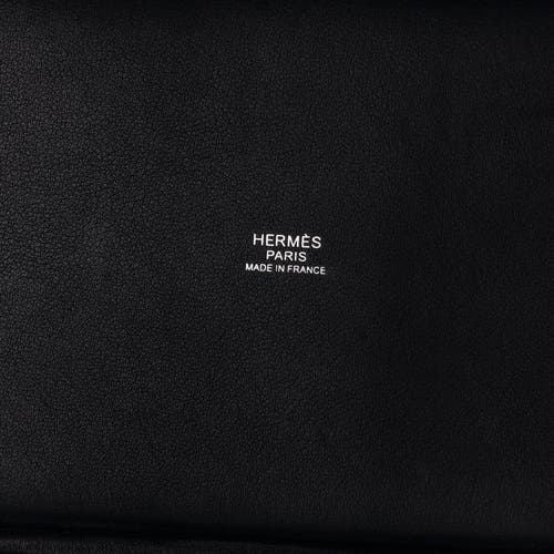 Pre-owned Hermes Hermes Picotin Lock Bag Felt With Leather Pm In Gray