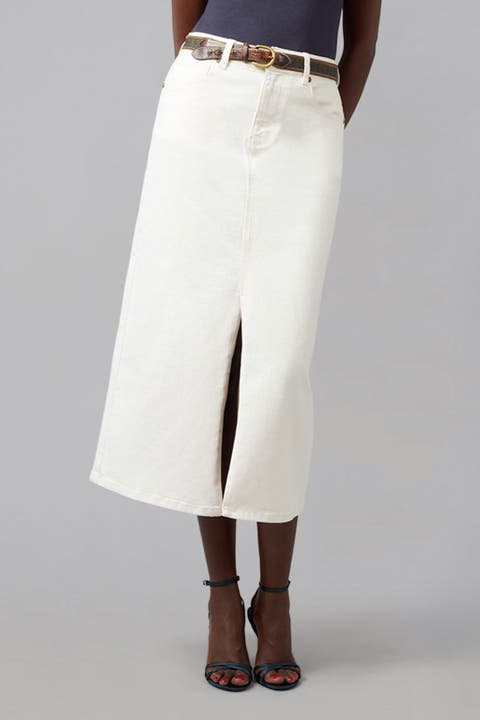 Halston High Rise Maxi Skirt