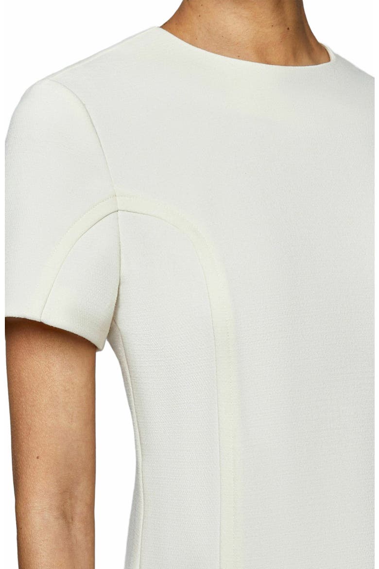 Kate Short Sleeve Shift Dress with Skirt Zippered Slit Detail, Alternate, color, DESERT SAND