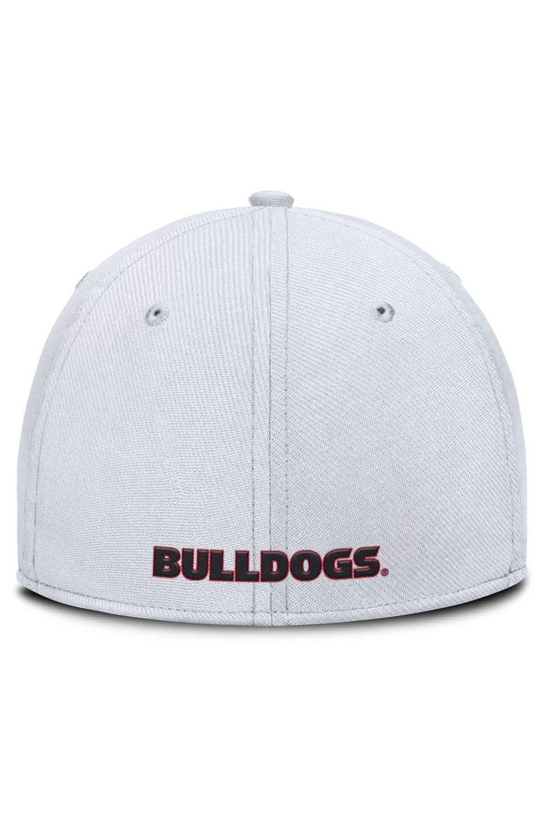 Nike Men's Nike White Georgia Bulldogs 2025 On-Field Rise Performance Flex Hat, Alternate, color,