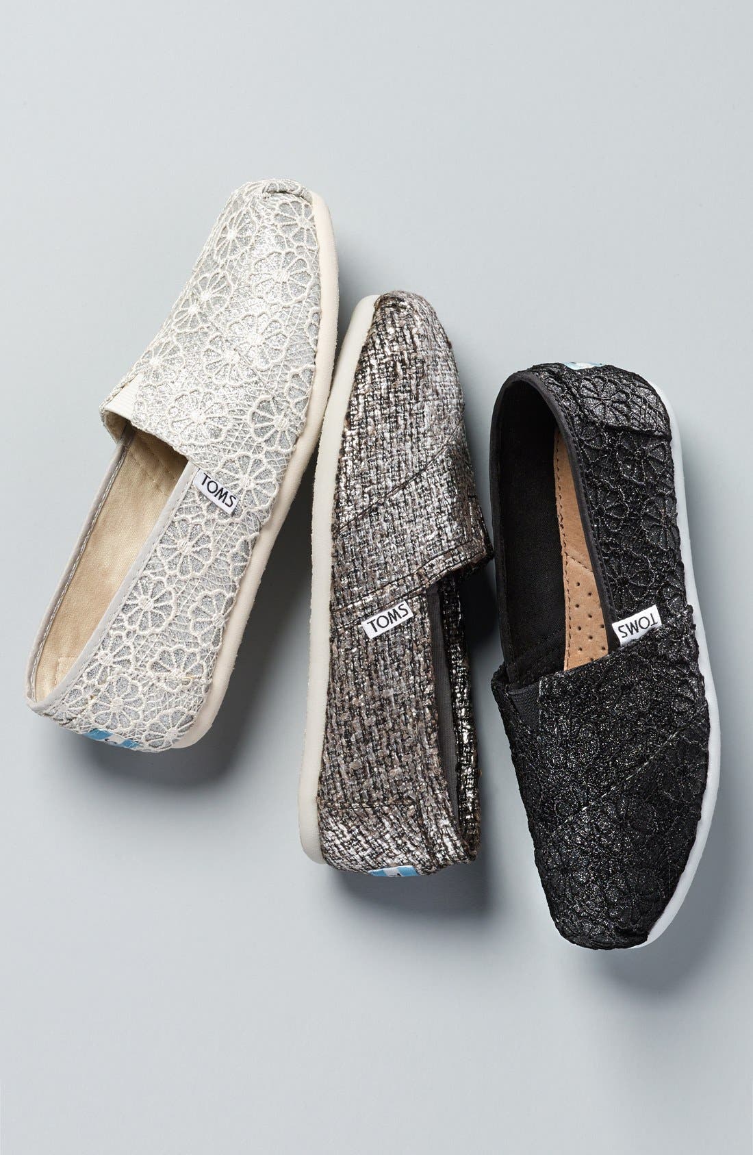TOMS 'Classic - Glitter' Slip On, Alternate, color, 