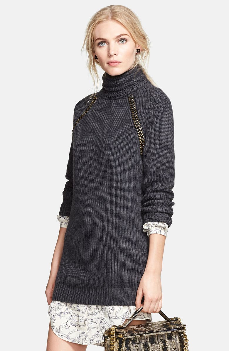 Tory Burch 'McKenna' Turtleneck Sweater Dress, Alternate, color,