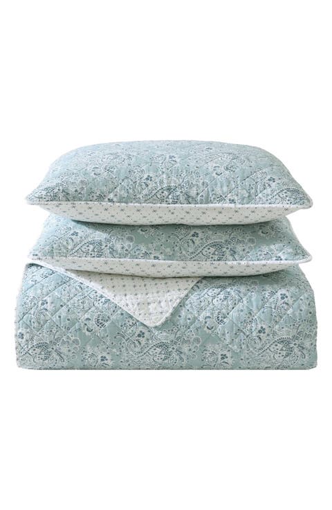 Prairieland Paisley Full/Queen Reversible Quilt Set