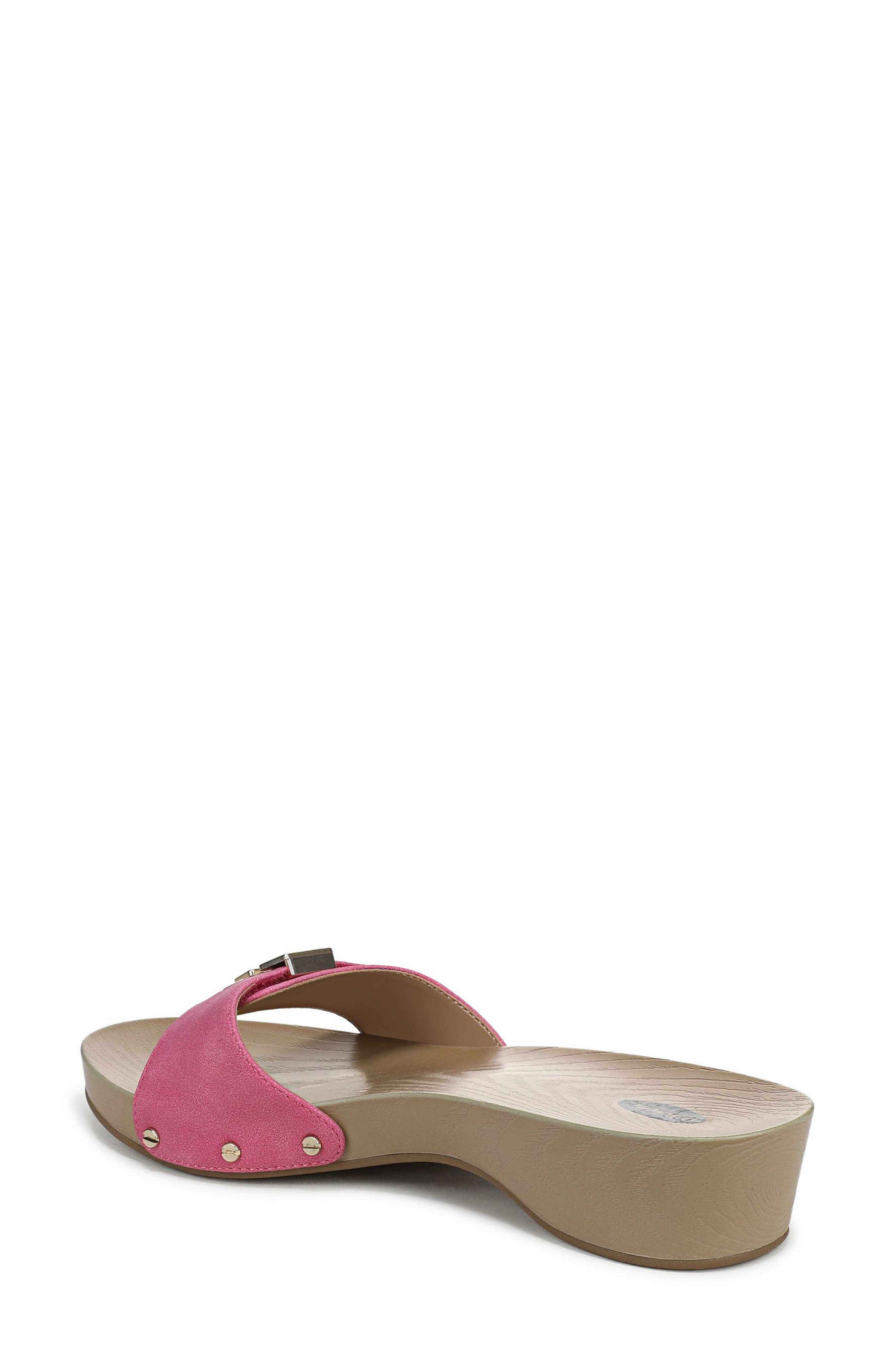 Dr. Scholl's Classic Snake Embossed Sandal, Alternate, color, Pink