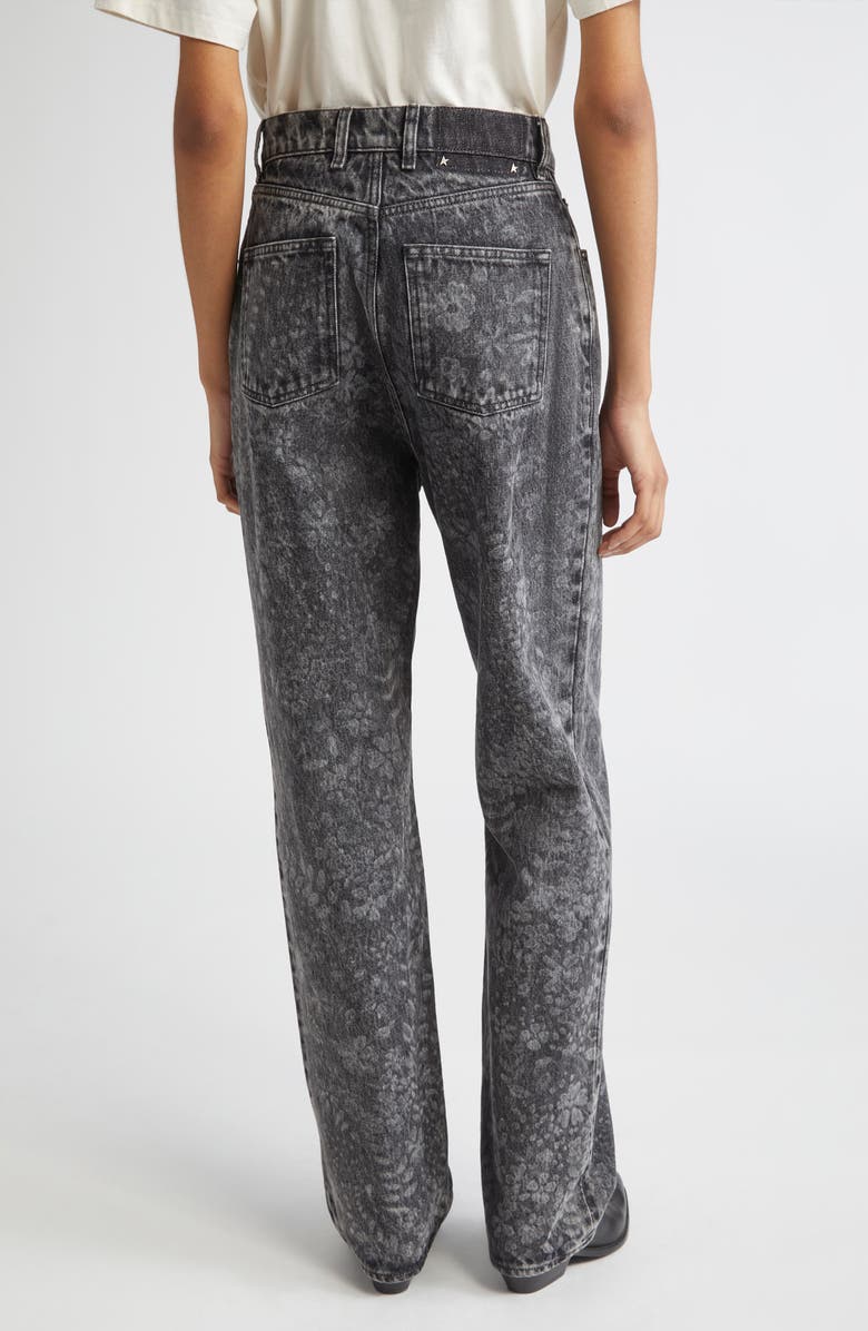 Golden Goose Journey W's Kim Straight Leg Jeans, Alternate, color, Black Marble