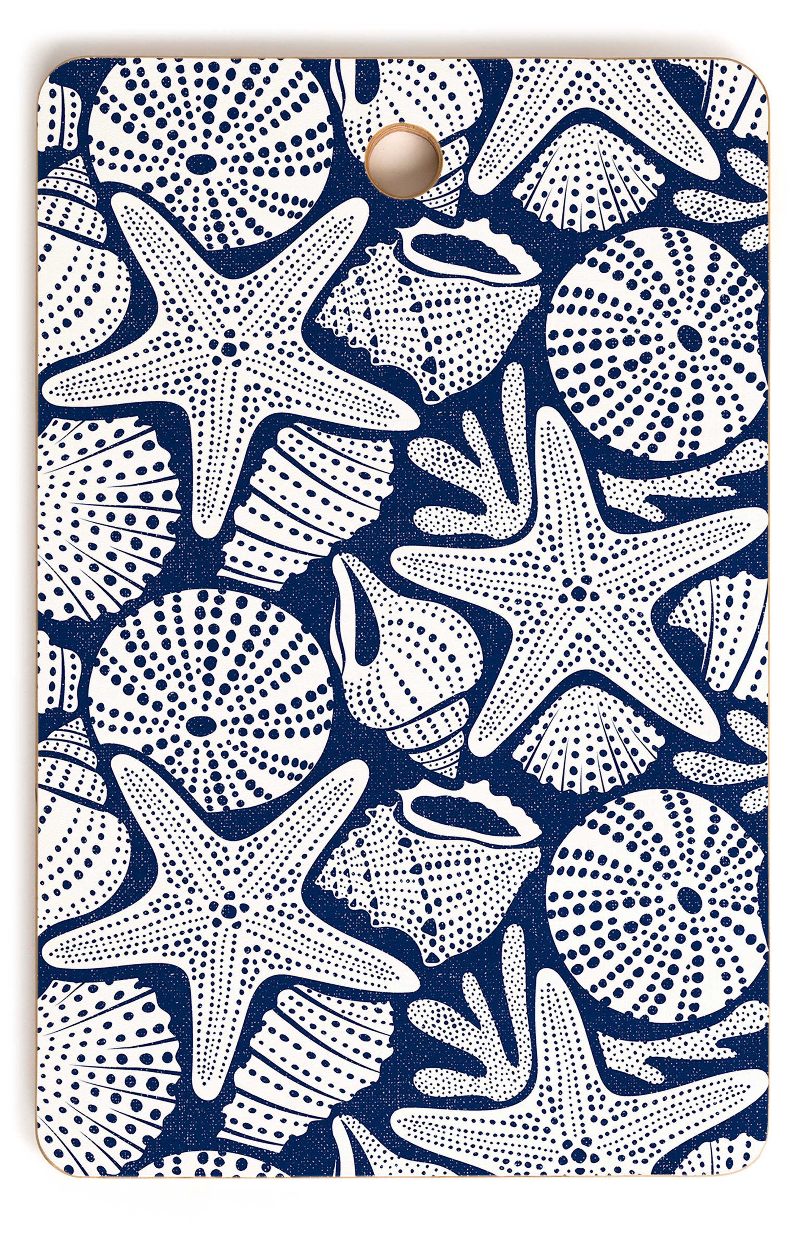 Deny Designs Ocean Floor Shell Print Cutting Board