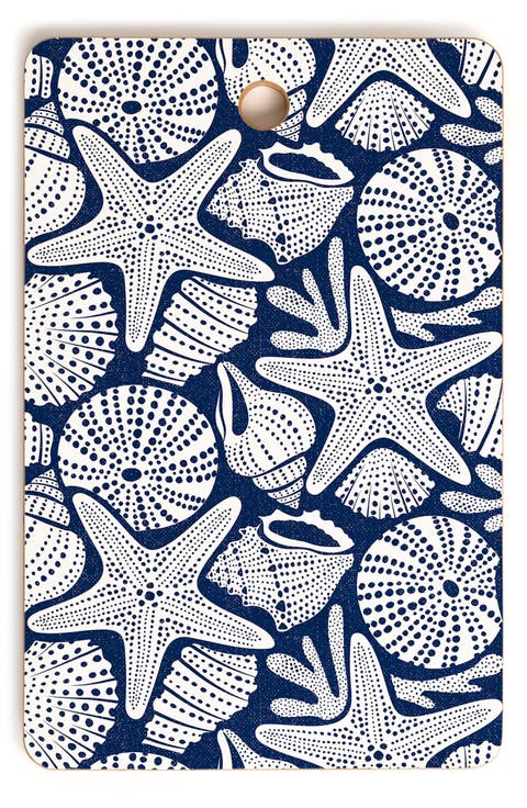 Ocean Floor Shell Print Cutting Board