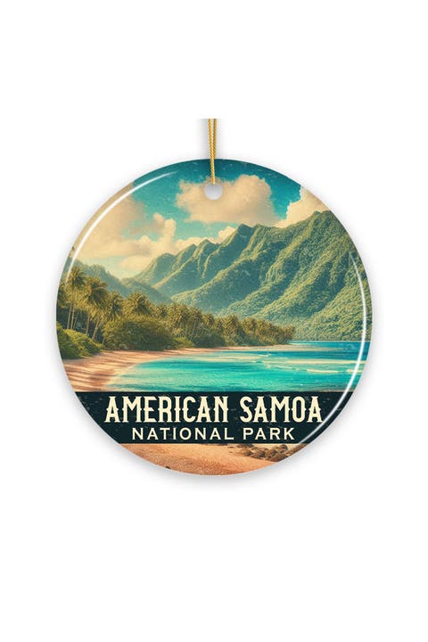 American Samoa National Park Tropical Coast Ornament
