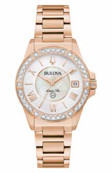 Marine Star Diamond & Mother-of-Pearl Bracelet Watch, 32mm