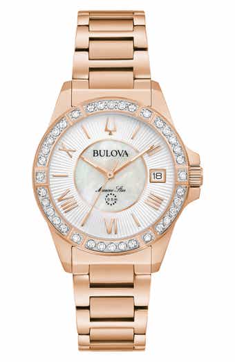 Marine Star Diamond & Mother-of-Pearl Bracelet Watch, 32mm
