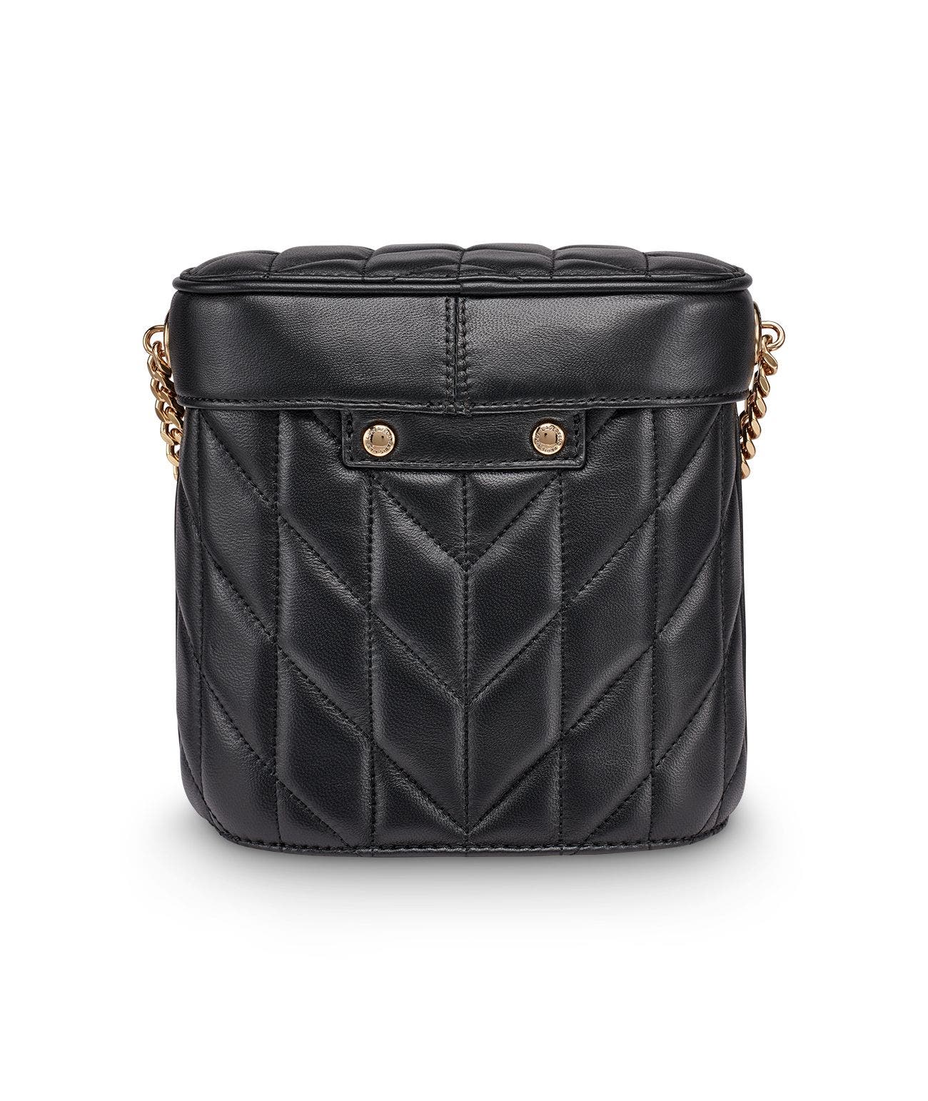 KARL LAGERFELD PARIS Lafayette Crossbody, Alternate, color, Black/Gold